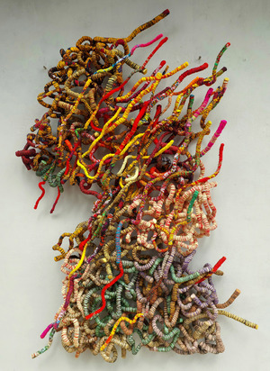 Last Election Result 2023 jute cloth thread 120x144x18 cm