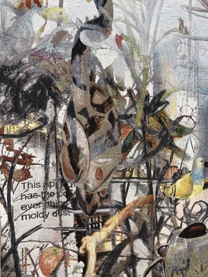 Laure Provost, A sign of god (détail), 293x415cm, 2021