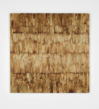 Potagerie de poireaux, 2007, 180 x 180 cm