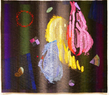 Premier prix 2024, Feliksas Jakubauskas, Trois sphères, 2022, wool, vicose, silk.