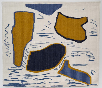 « Mer », 2023,  72 X 83 cm, coton et lin